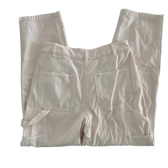 Wilfred Free Brennan Pant Size 6 Pale Pink High Rise 26 Inseam Utility Carpenter - Picture 5 of 9